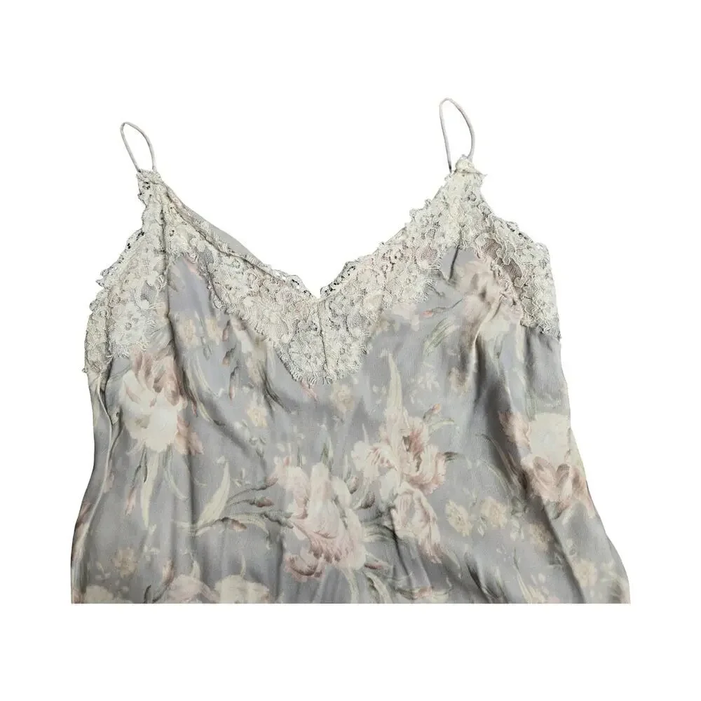 Zimmermann‎ Lace-Trimmed Midi Floral Dress Size: XS/S